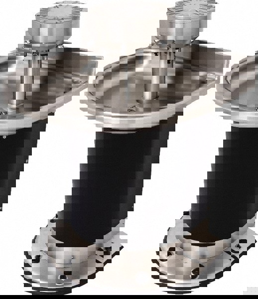 Semi-Circular, Foot-Controlled, Wall Outlet Drain, 38